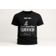 Koszulka męska Stack Overflow Survivor czarna
