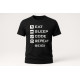 Koszulka męska Eat Sleep Code Repeat czarna