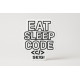 Naklejka Eat Sleep Code