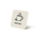 Naklejka "Coffee Before Code" — wodoodporna 7x7 cm