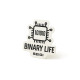 Naklejka Binary Life — winylowa 10 x 6 cm