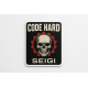 Naklejka Code Hard — wodoodporna winylowa 90×60 mm